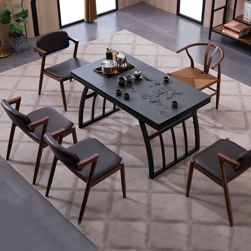 Kongfu tea table and table combination tea set thickened Ukkim stone table Kung Fu