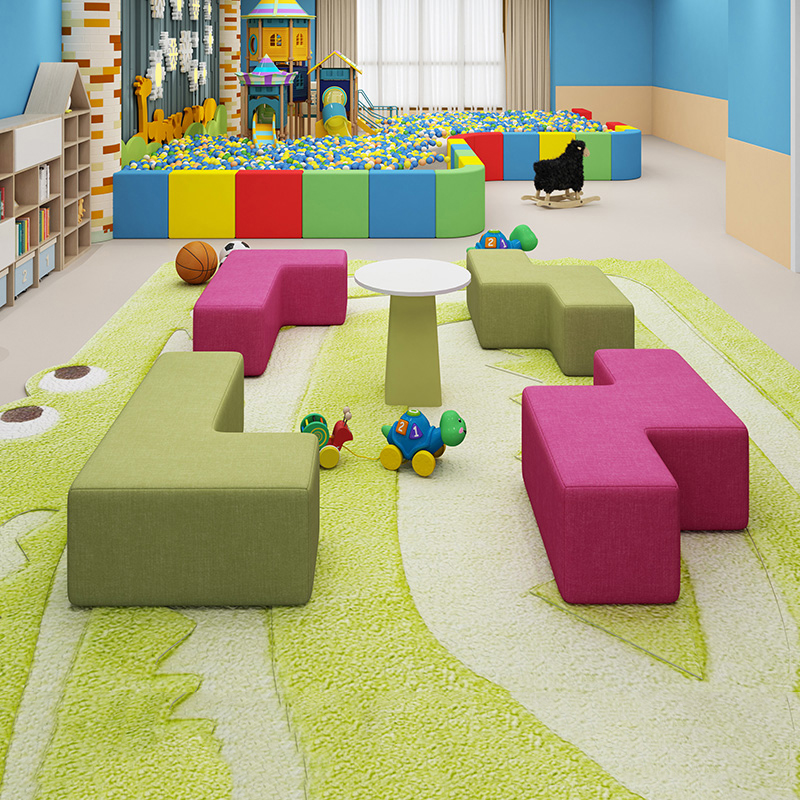 Office combination leisure training modern minimalist early childhood education reception reception creative special-shaped Russian sofa