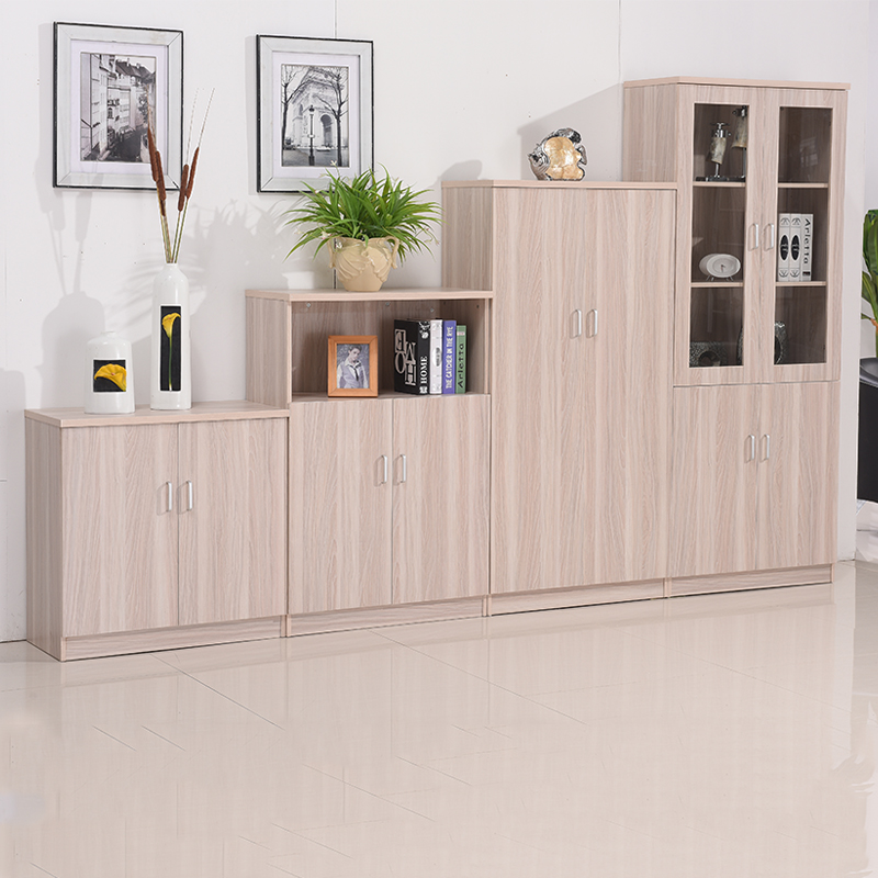 Office file cabinet wooden data cabinet combination file cabinet low cabinet glass bookcase high cabinet plate file cabinet bookcase