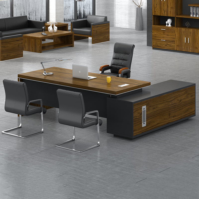 Boss Desk Big Class Desk Supervisor Desk Brief Modern Manager Office Computer Table And Chairs Portfolio President Desk Middle Class Desk