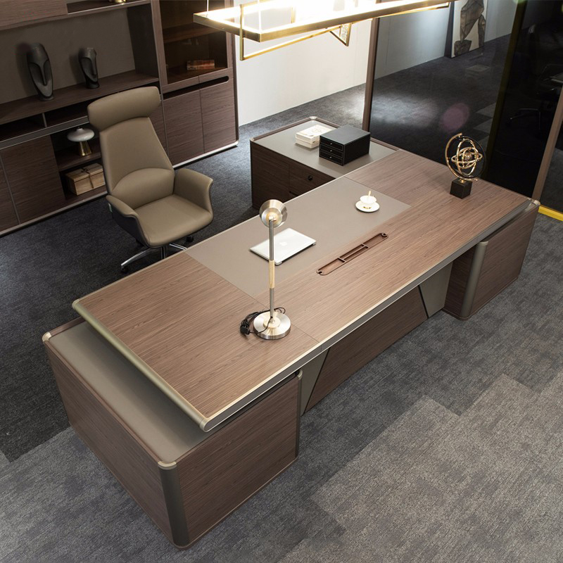 Boss Desk Desk President Desk High-end Desk Boss Big Bandae Brief Modern Table And Chairs Portfolio Matching
