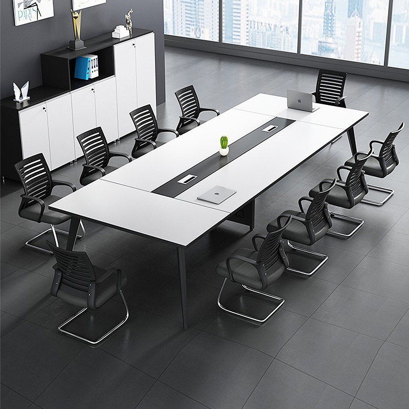 White Creativity Conference Table Long Table Negotiation Table And Chairs Portfolio Table Brief Modern Long Table Working Table Office Table