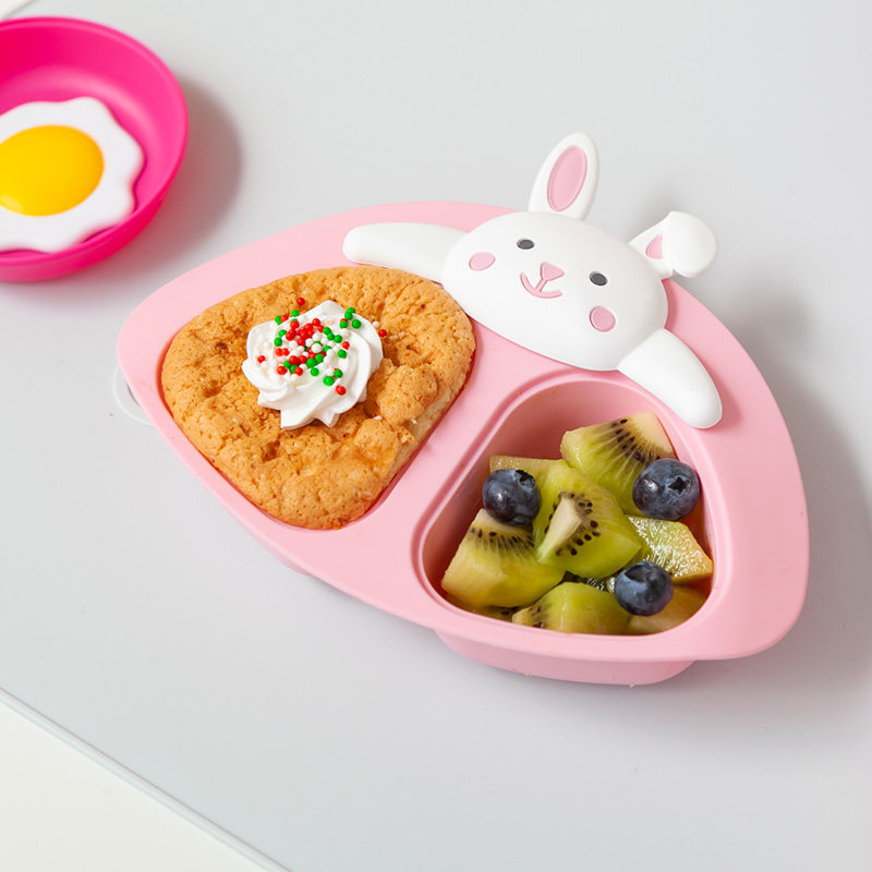 VIIDA baby dinner plate divider plate baby complementary food tool food grade silicone children's tableware meal divider plate