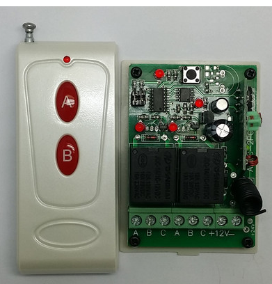 特价两路无线遥控开关两路学习型接收控制器12V24V大量现货