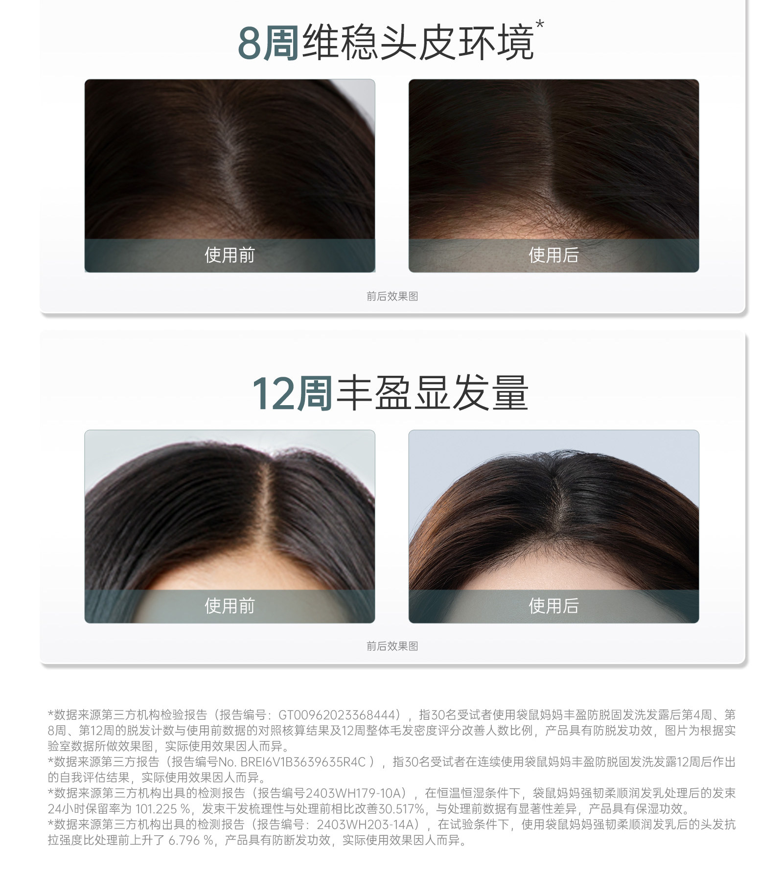 袋鼠妈妈防脱洗发水控油去屑专用生姜养发固发洗发露正品旗舰店 — 8