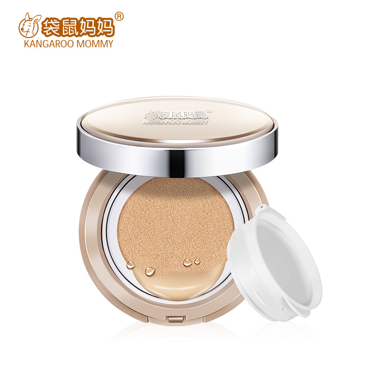 袋鼠妈妈燕窝臻颜雪精灵气垫CC霜孕妇专用化妆品15g+15g yw007