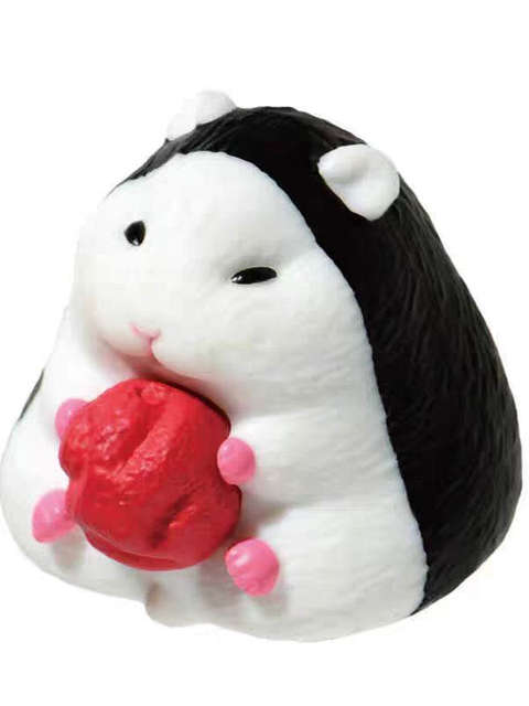 [in Stock] Japan Yell Triangle Hamster Rice Ball Ham Figurine Gacha Model