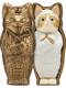 Genuine KITAN Egyptian Pharaoh Mummy Cat New Color Gacha Coffin Zombie Cat Ornament