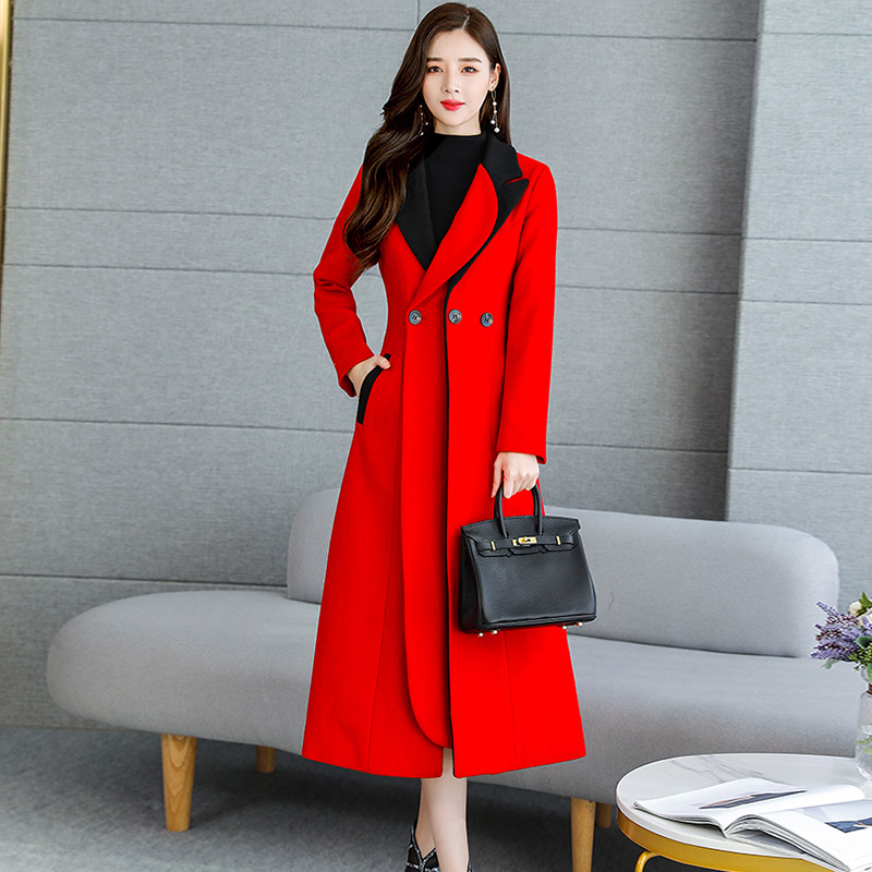 Winter red hair coat girl returns to the door bride dress usual wedding dress wedding clothes clothes