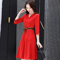 Toast Bride 2019 autumn dress usually wear birthday party dress dress dress woman simple and generous