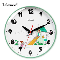 TELESONIC Uranus CHILDRENS SILENT WALL CLOCK living ROOM household creative bedroom QUARTZ CLOCK SH724