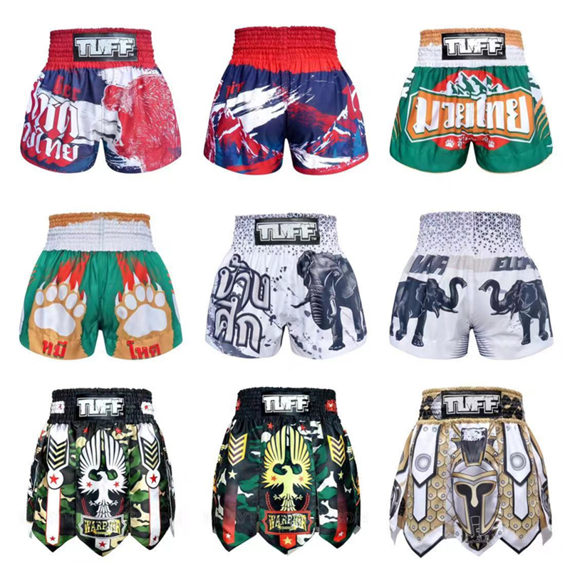 Thai TUFF Thai boxer pants children adult male and female to beat up for training gaggle competition shorts spot