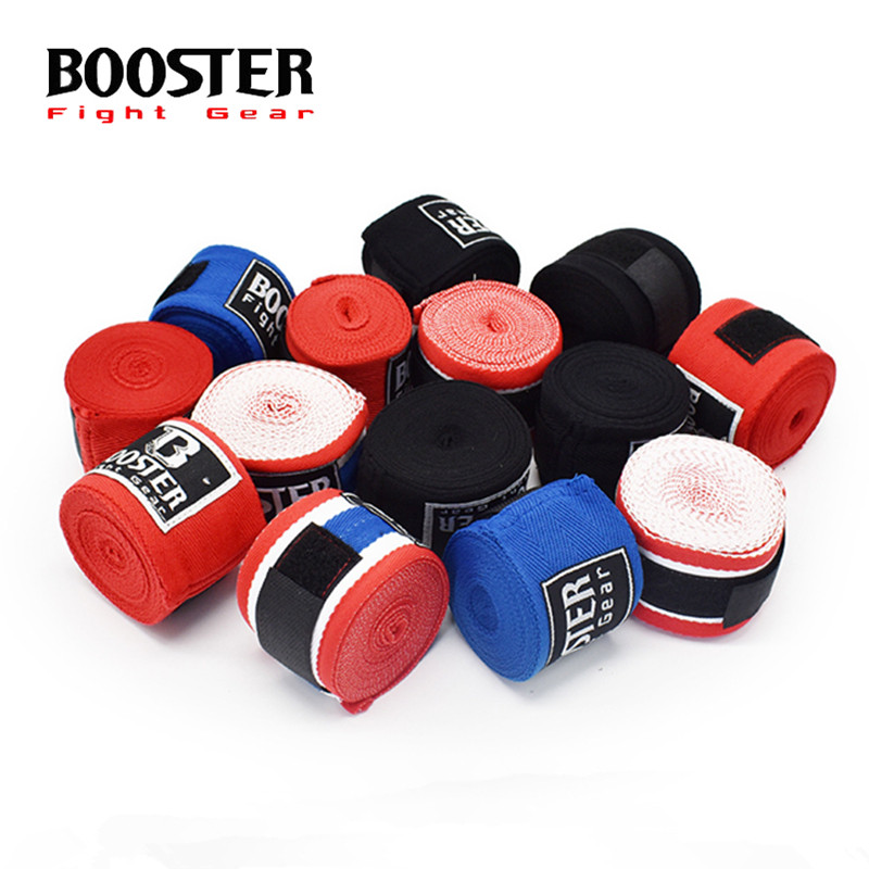 BOOSTER Boxing Bandage Muay Thai Sanda Fighting Training Handguard Cloth Kids Adult Professional Straps Wrapped Hand Straps