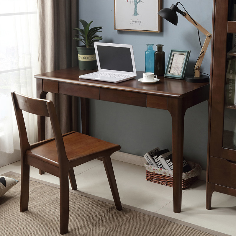 Nordic solid wood desk Japanese-style learning desk modern minimalist home desk study computer desk reading desk