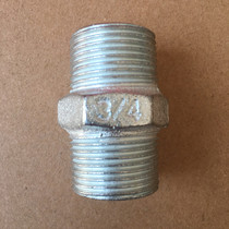 Galvanized direct hexagon inner joint Water pipe joint Masteel galvanized outer wire to wire gas pipe fittings Plumbing 4 points