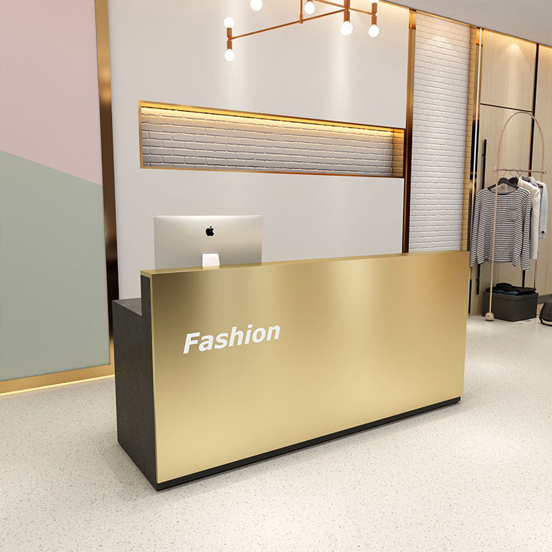 Cash register counter Stainless steel industrial style Dining room bar Wrought iron dance room Gym Clothing store Bar counter Reception