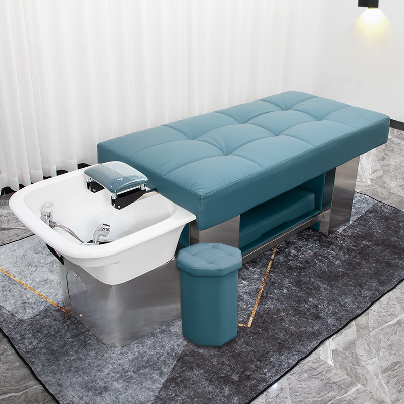 Shampoo bed Hair salon Special hair salon Thai full lie Stainless steel ceramic basin bed Beauty massage bed Massage bed