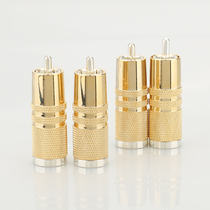 Cardas Gold plated Rhodium plated Lotus plug RCA plug AV plug can fit wire diameter 8-9 mm wire