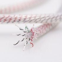 Micro-space single crystal copper silver-plated fever audio amplifier front and rear shielded power cord scatter 7-core 9-core 12-core