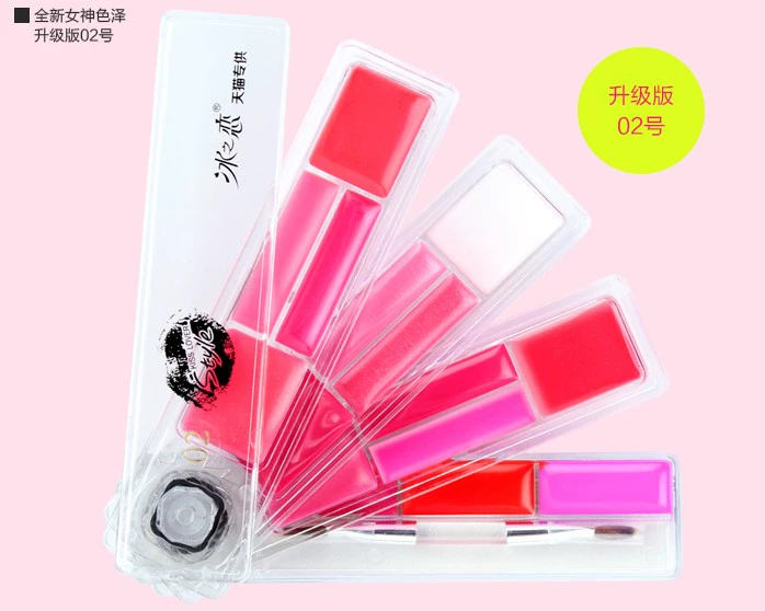 Xie Na chứng thực 15 màu son bóng Lip lip lip bảng màu môi thạch thạch giữ ẩm bảo vệ môi tự nhiên - Son bóng / Liquid Rouge