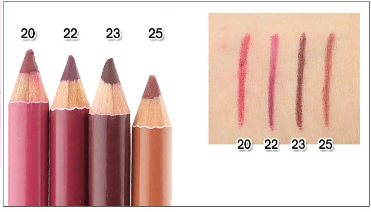 Mua 2 tặng 2 Hàn Quốc dễ dàng để màu nude môi bút chì môi lót màu nude không thấm nước chính hãng Hàn Quốc lip bút chì son môi chính hãng son mamonde bảng màu