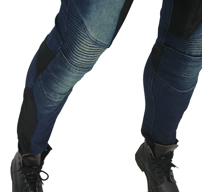 2019 mới mùa hè xe máy quần jeans xe máy đua bình thường lưới căng quần đi xe đạp - Xe máy Rider thiết bị