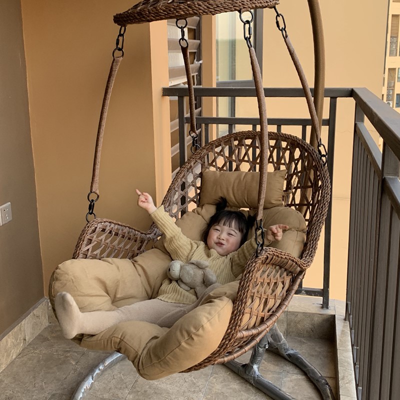 Natural real vine pure hand woven balcony Balcony Hanging Basket Open-air of the Bird Nest Hanging Chair Nordic Indoor hanging basket Vine Chair