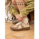 Универсальные кроссовки для отдыха на плоской подошве, весенняя обувь, из натуральной кожи