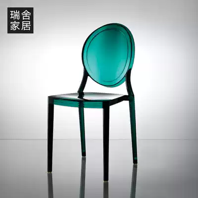 Nordic dining room transparent chair dining room dining chair household plastic chair fashion simple seat acrylic chair back chair