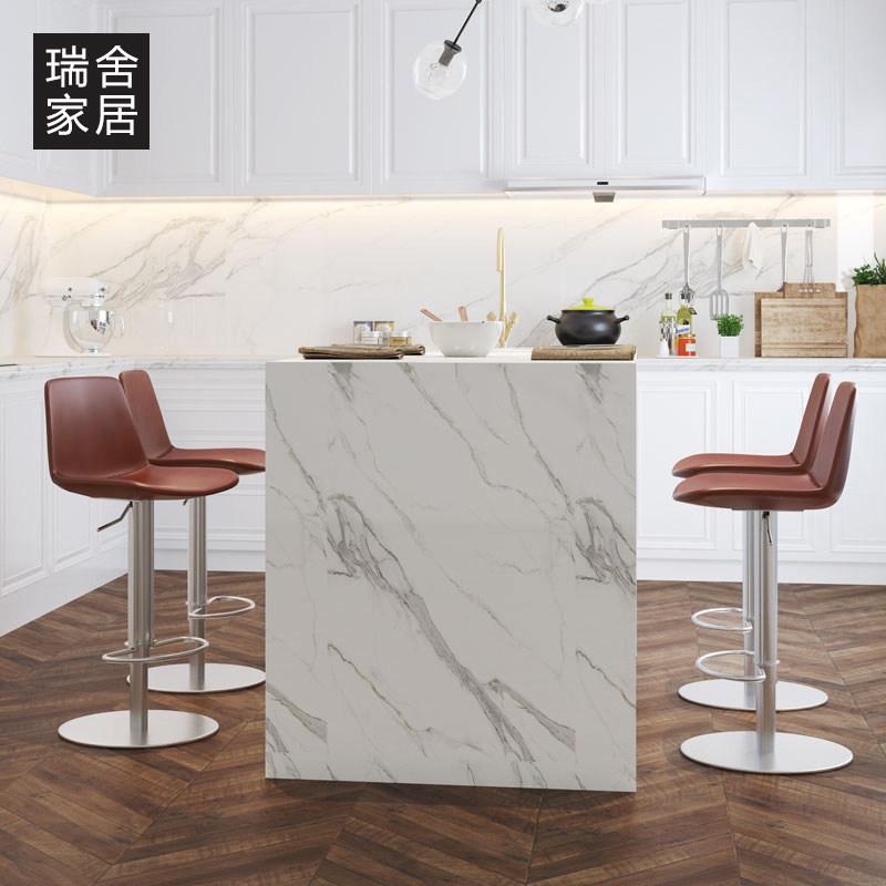 Modern simple lift bar chair light luxury home high bar chair with backrest swivel chair dining chair stool high stool