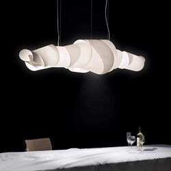 Italian Light Luxury Restaurant Chandelier, Simple Hotel Island Counter, Villa Designer Creative Long Bar Art Lighting Fixtures