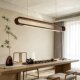 Danish Designer Minimalist Restaurant Chandelier Creative Solid Wood Long Tea Table Island Bar Zen Study Office