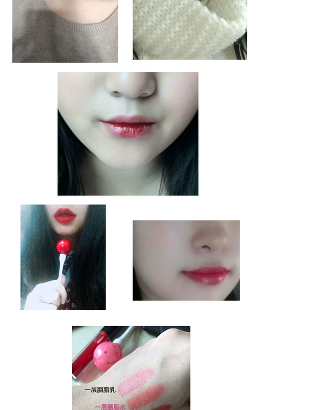 Tự nhiên rose cánh hoa thực vật phương pháp cổ đại lỏng rouge sữa nhuộm lip lip son bóng son bóng son môi màu đỏ