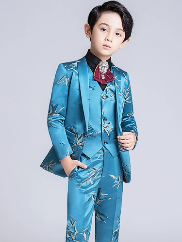 Детский классический костюм, костюм мальчика цветочника, летнее платье для мальчиков, благородный крой, в британском стиле