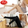 Langsha quần legging màu đen thịt tất nữ dày một mảnh quần lót chống móc mùa xuân và mùa thu bước chân vớ mỏng - Vớ tất cao cổ