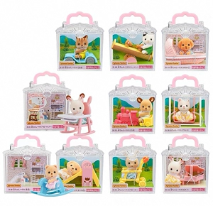 Sylvanian*Families лес семейный чемодан няня положение пудель колыбель шелк кошка собака молоко кролик