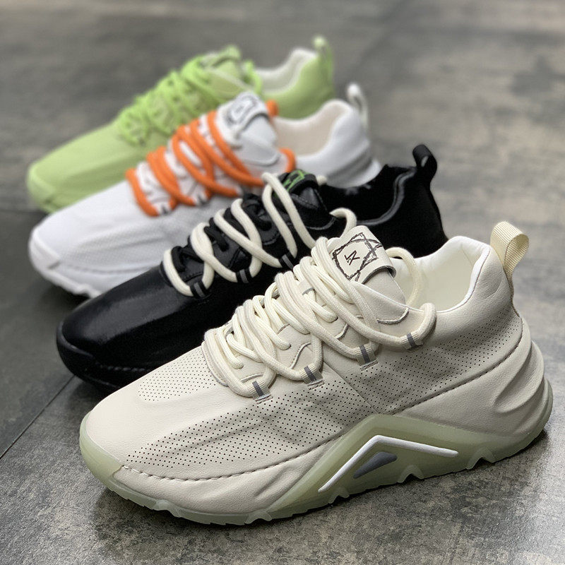 European Station Summer thin section heightening Old Dad shoes Men's net red new punch holes Breathable Sports Tide Casual board Shoe Men