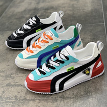 Shake in the same style Aggan mesh Heightening Casual Sneaker Mens Summer New Pint Color Bag Heel Breathable Old Daddy Shoes