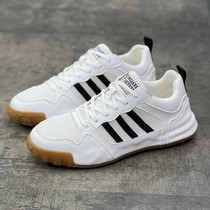 2022 Spring new street breathable small white tide shoes Mens Korean version 100 lap net face thick bottom trendy casual board shoes