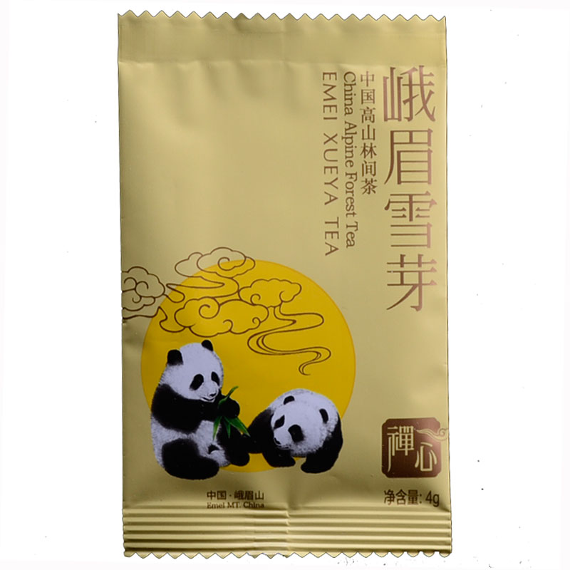 Emei Snow bud green Tea Zen heart 4g green tea tasting pack 2021 new tea