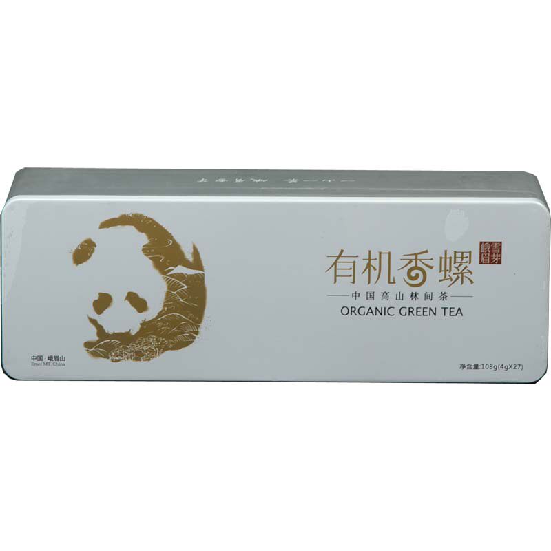 2021 New tea Emei Snow sprout Organic fragrant snail gift box 108g Emei Mountain tea green tea organic tea
