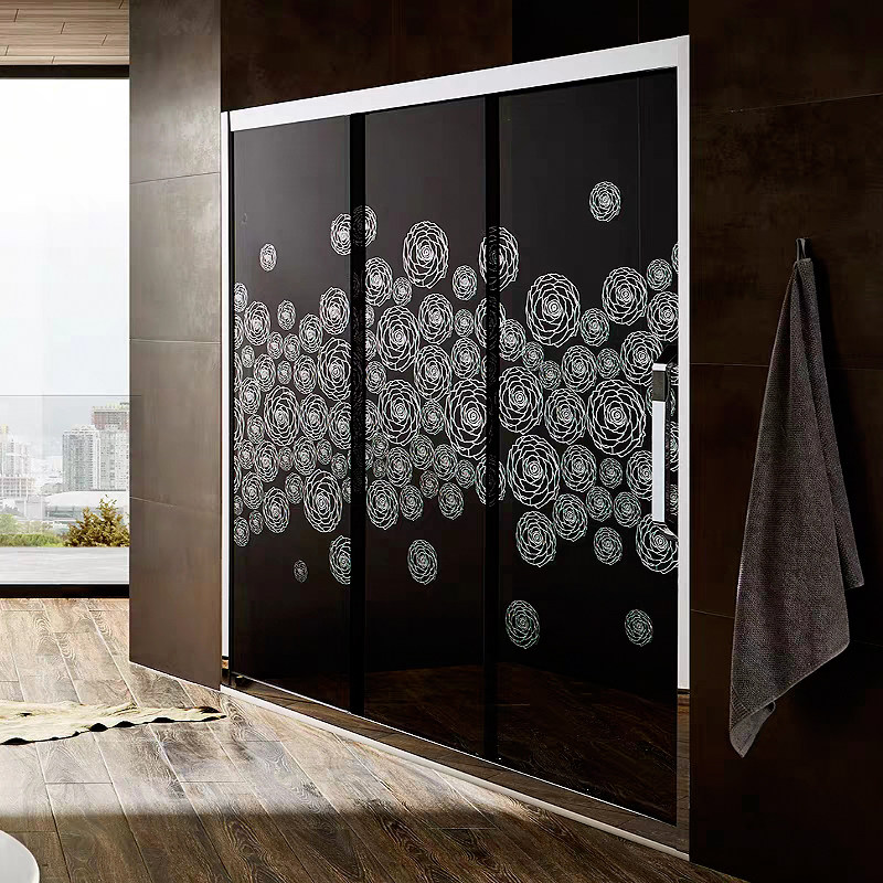 Rose Island shower room PPE bathroom integral shower room partition Home bathroom sliding door type wet and dry separation