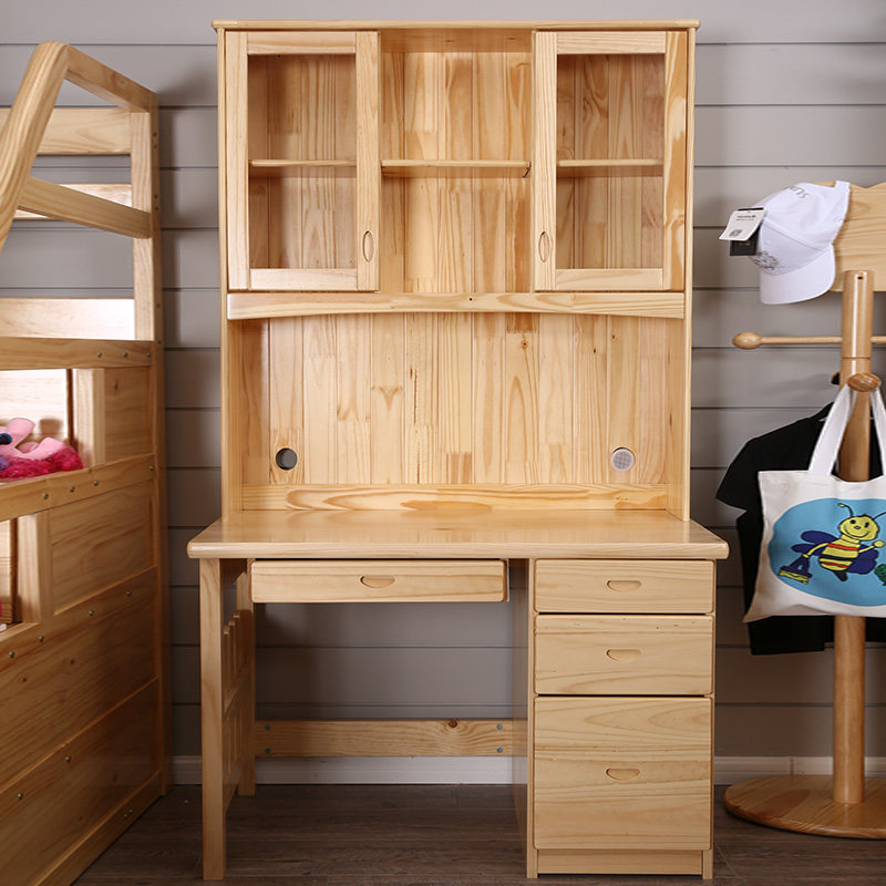 Ximengbao classic solid wood desk bookshelf study series