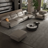 Электрический универсальный современный и минималистичный кожаный диван, воловья кожа