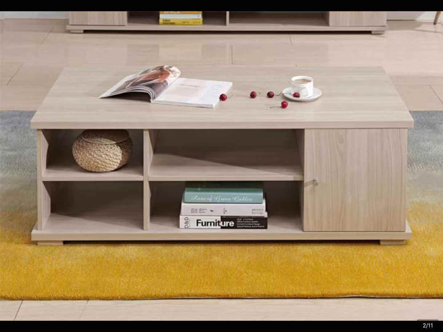 Full Friend Home Modern Minimalist original wood color tea table 70567