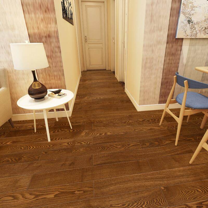 Anxin composite solid wood flooring white wax wood is particularly stylish 339