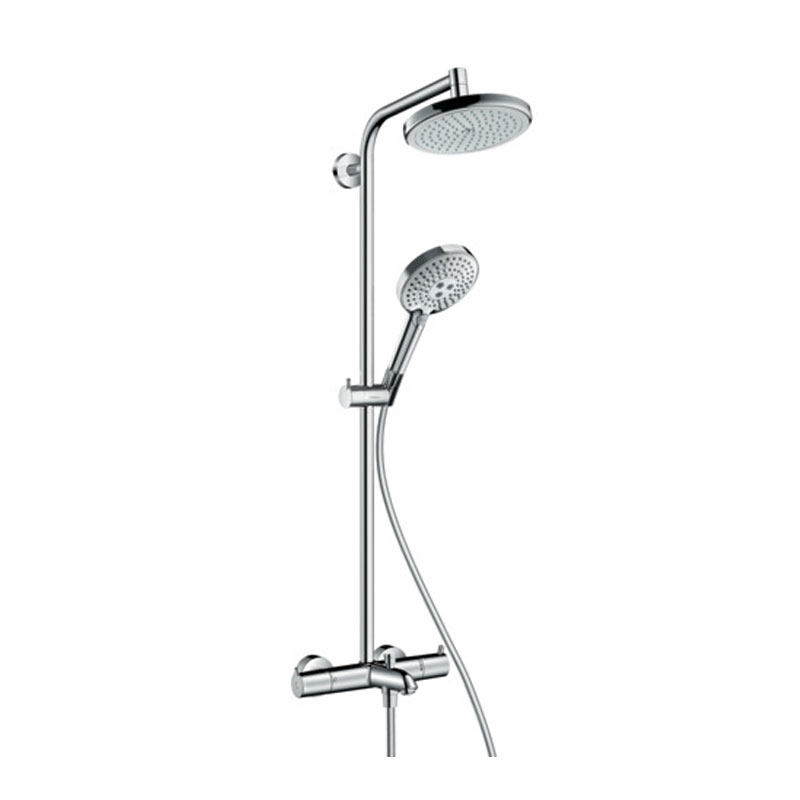 Hansgrohe Koloma air style shower pipe with thermostatic single handle bathtub tap 26789007