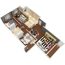 Bologna whole house space customized soft furnishing package dining room bedroom study room furniture combination customized Paris apartment