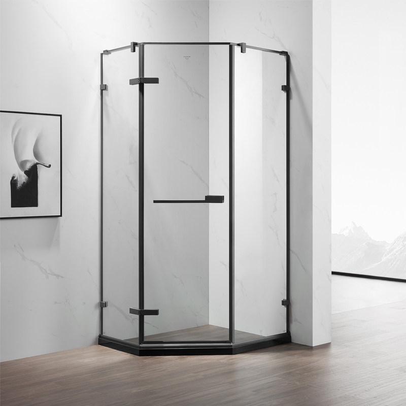 (Double 11 bill) Le Li Fu shower room partition high-end fixed customized barrier-free stone base without rubber strip sealing