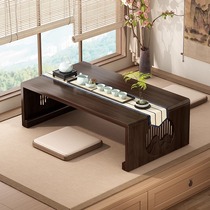 Nan Transport Floating Window Small Table Folded Kang Table Home Solid Wood Tatami Table Tea Table Bed bed Dwarf Table Floating Window Tea Table